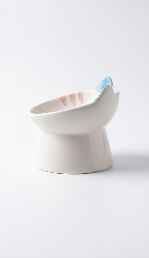CERAMIC CAT FOOD BOWL